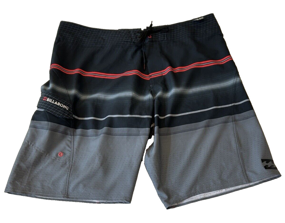 Billabong Mens Platinum X Fluid Surf Swim Trunks Board Shorts Sz 38 Gray NEW
